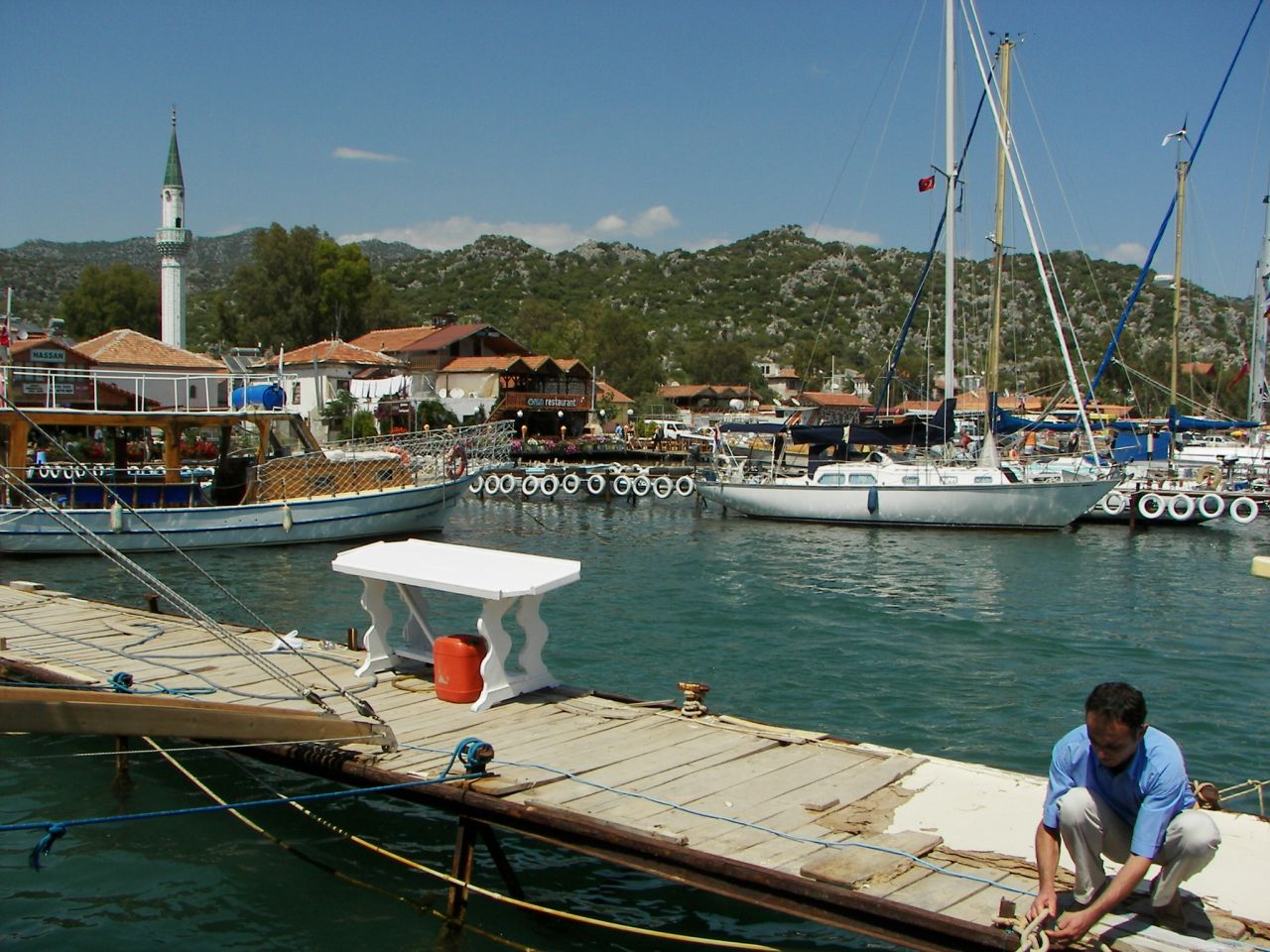 a village, famous island and ancient sanked city in Turkey